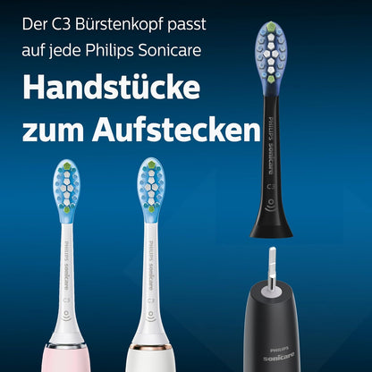 Philips Sonicare C3 Replacement Brush Heads, Premium Plaque Defence BrushSync Enabled